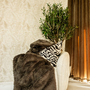 Bed Throw- Crofton Dark Grey (3m x 140cm)