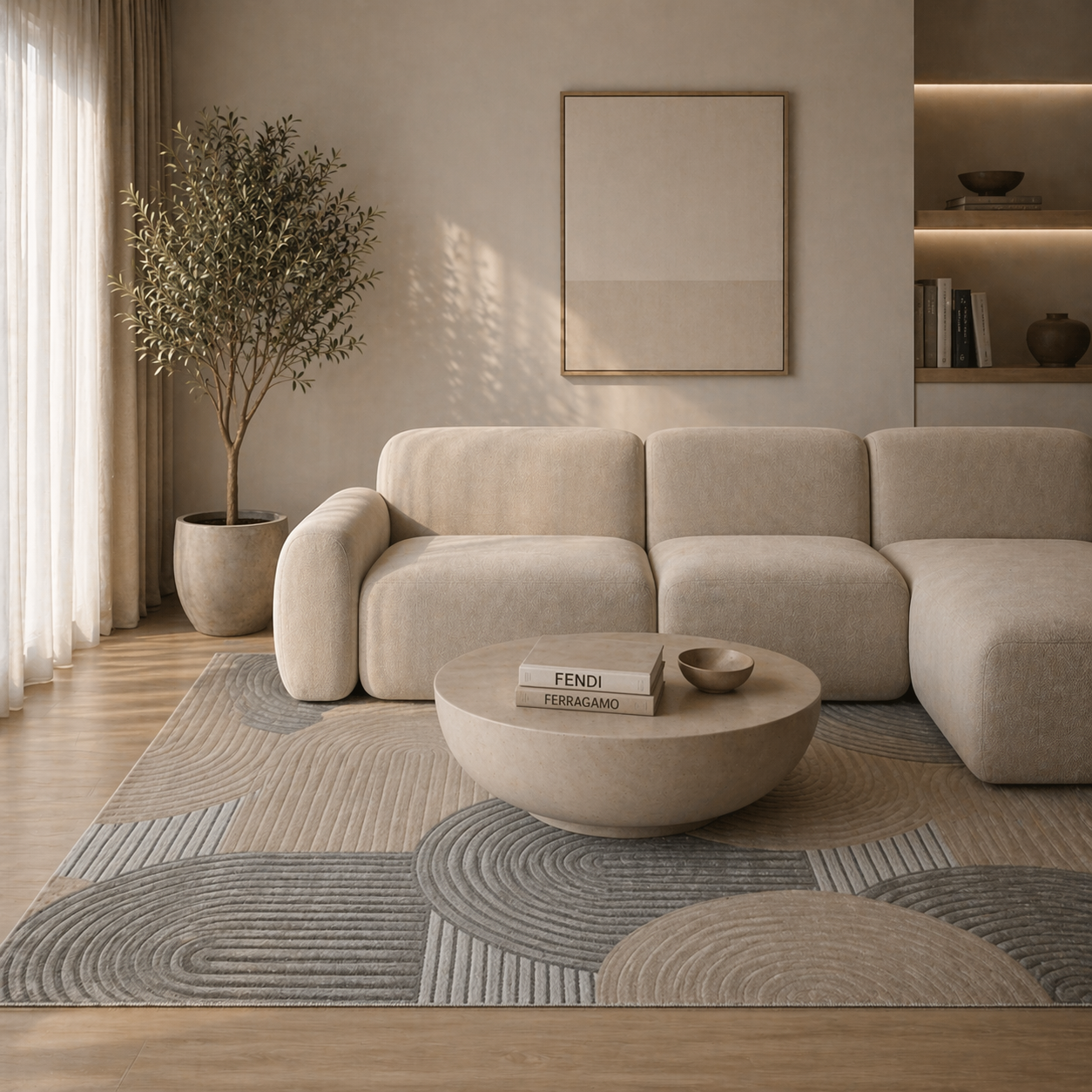 Adonis 0124- L.Grey/ Cream