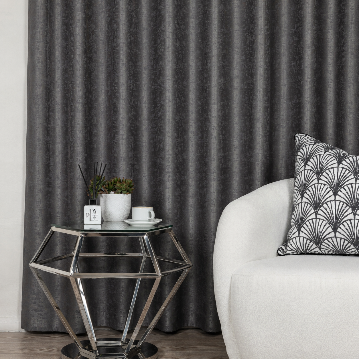 Cebu Lined Jacquard Curtain