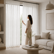 Voile White Sheer Curtain