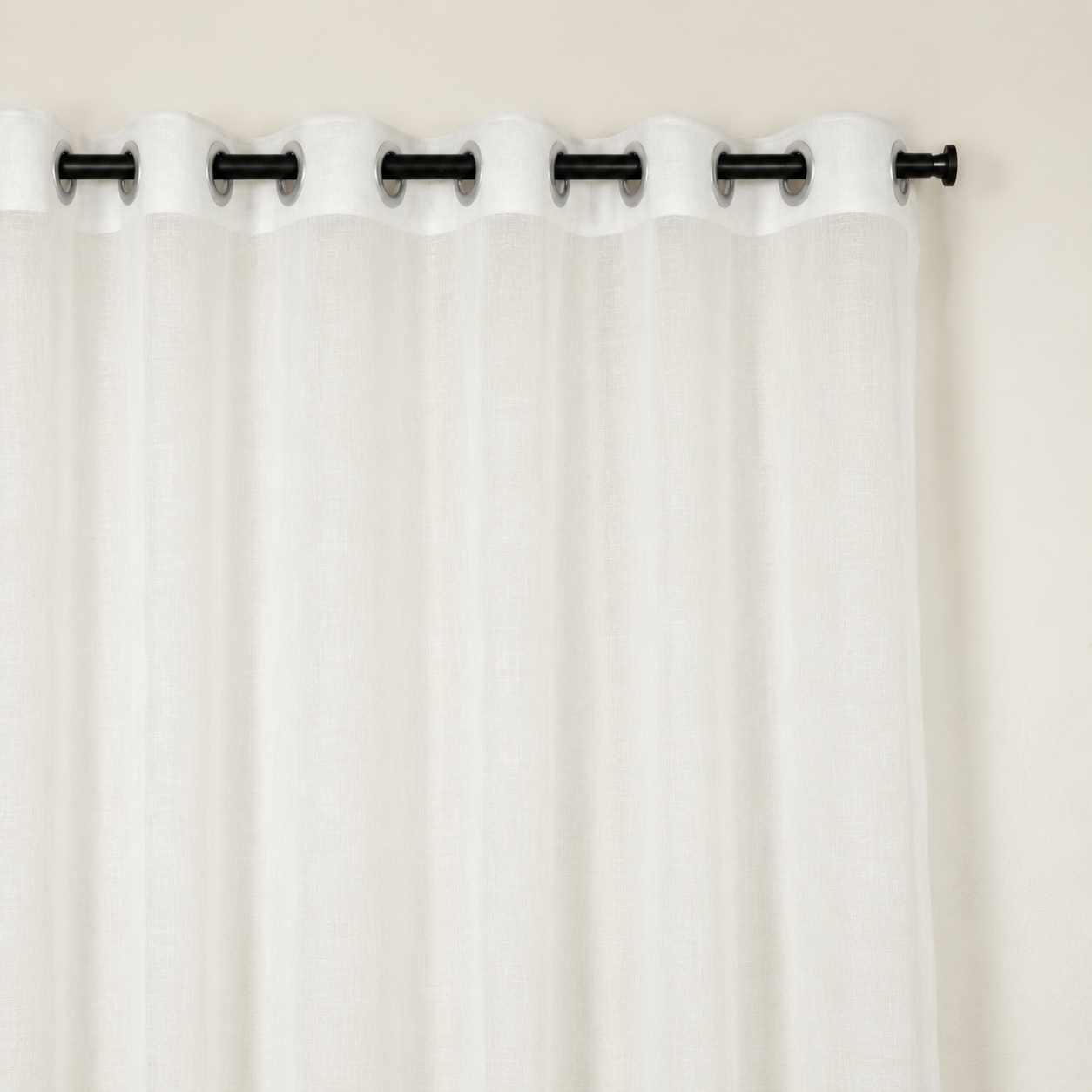 Voile White Sheer Curtain