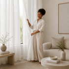 Tinsel Ice Shimmer Sheer Curtain
