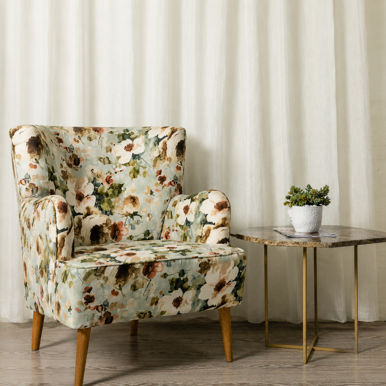 Tinsel Ice Shimmer Sheer Curtain
