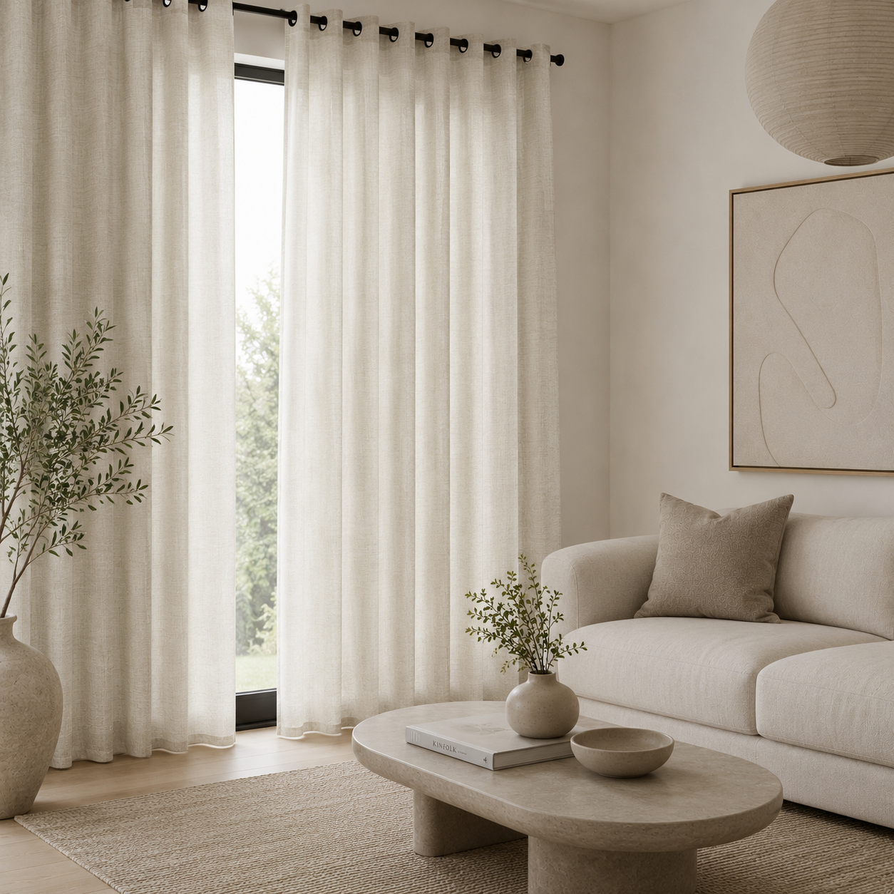 Missirri Natural Linen Blend Curtain
