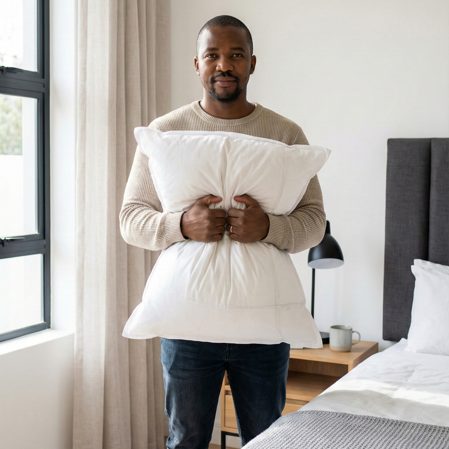 Premium Duck Feather & Ball Fibre Pillow Inner (Pack of 2)