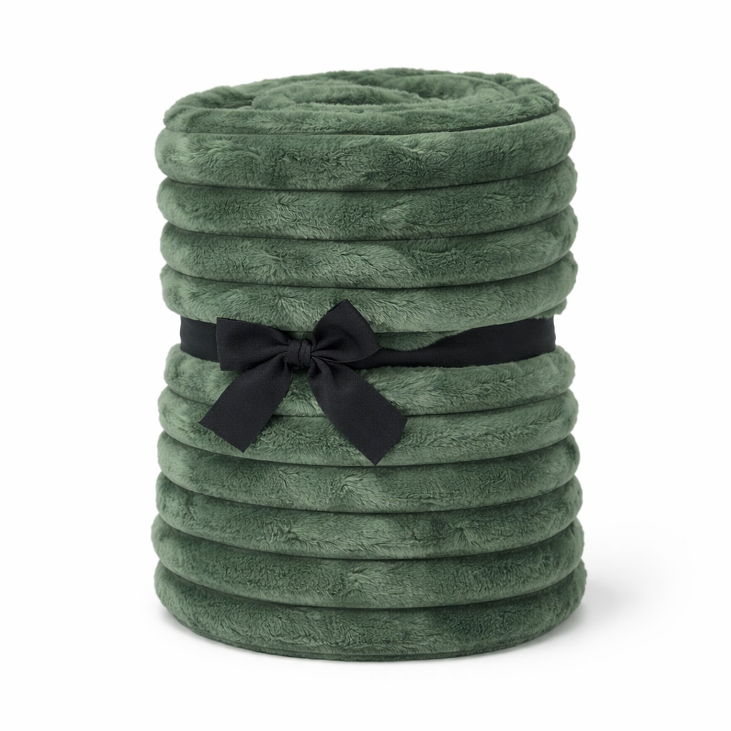 Bed Throw - Rochelle Green (3m x 140cm)
