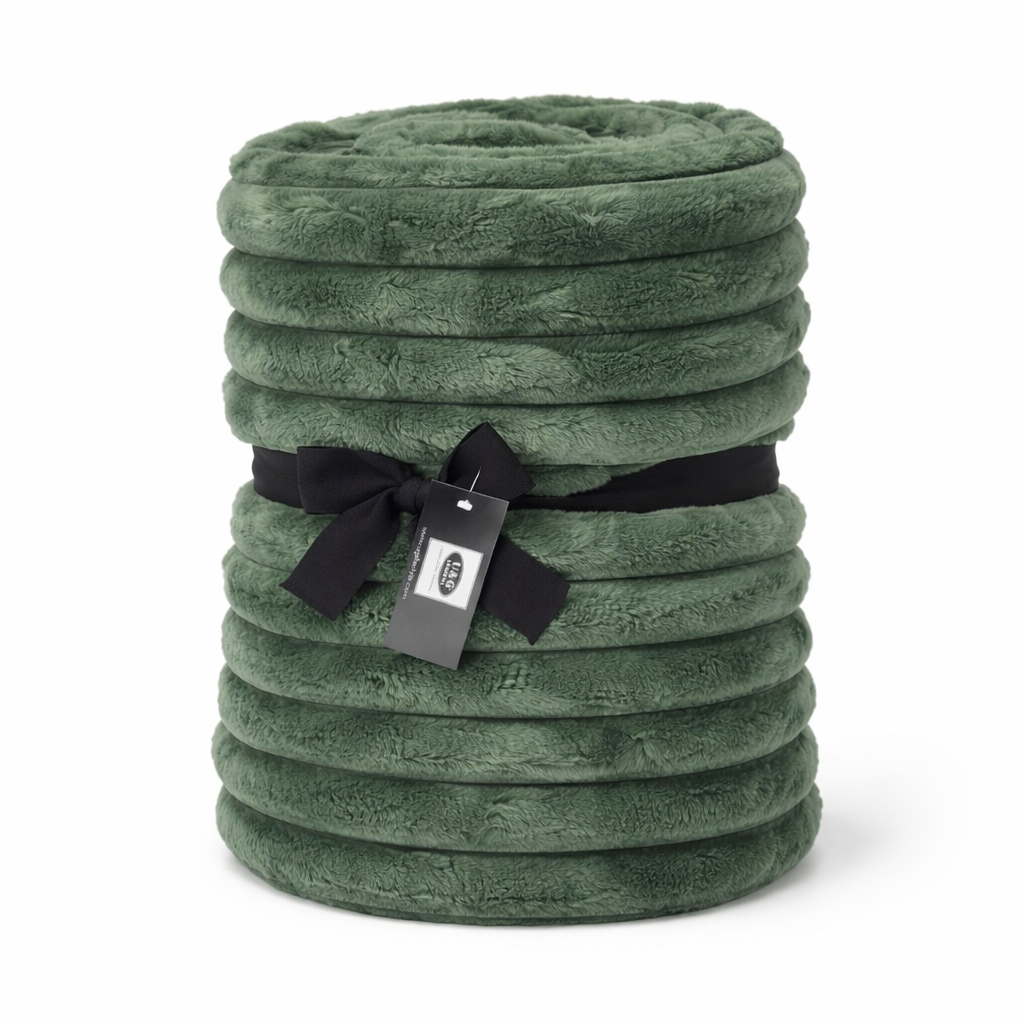 Bed Throw - Rochelle Green (3m x 140cm)
