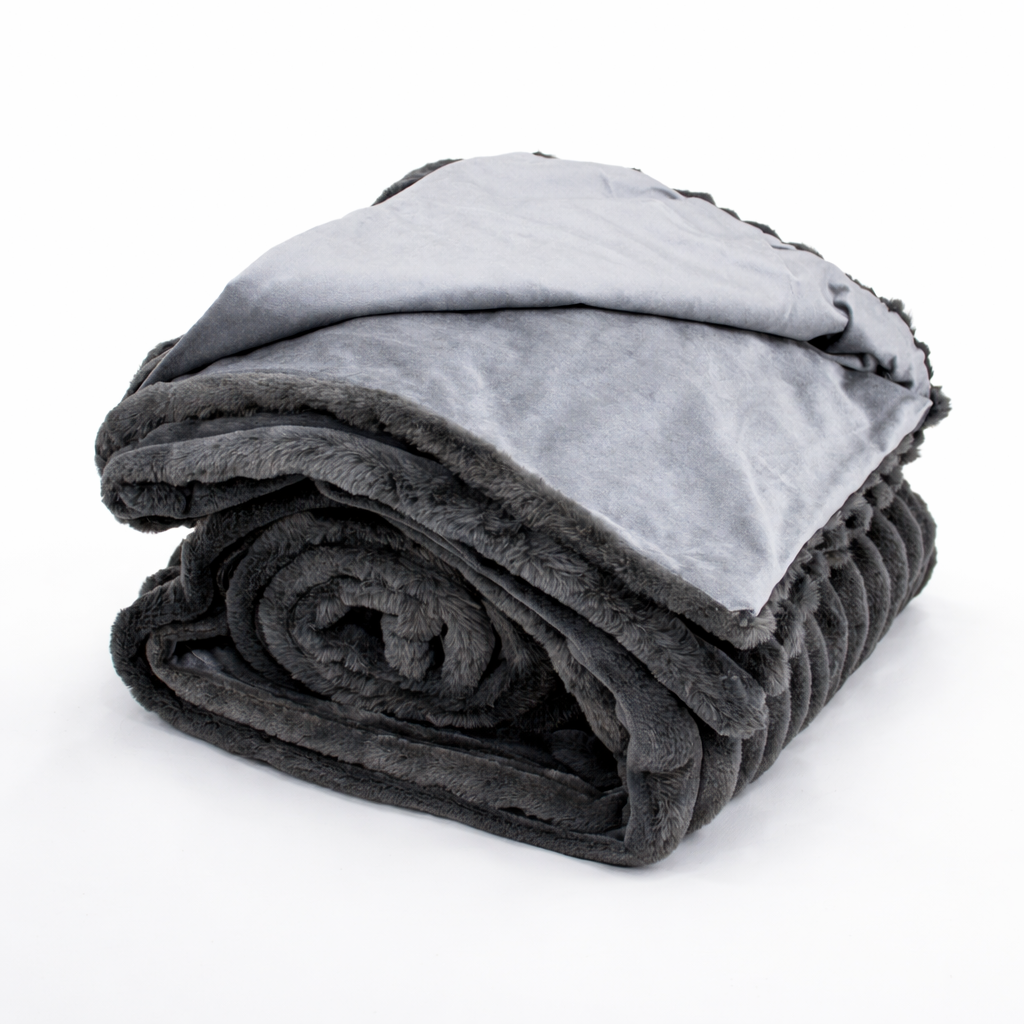 Bed Throw - Rochelle Grey (3m x 140cm)