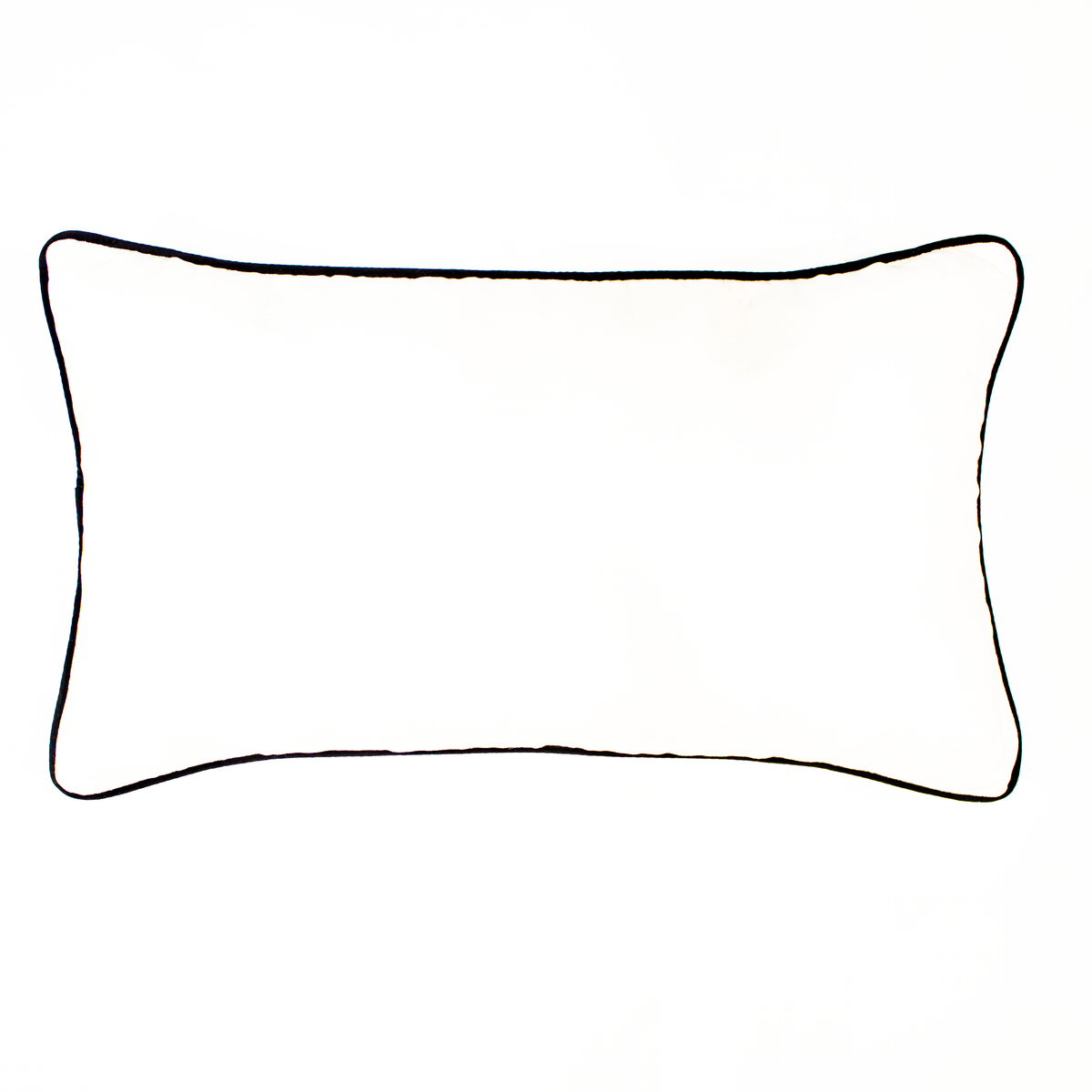 Moretti Pristine Black Piping Scatter Cushion Cover (40x70) – product view 1