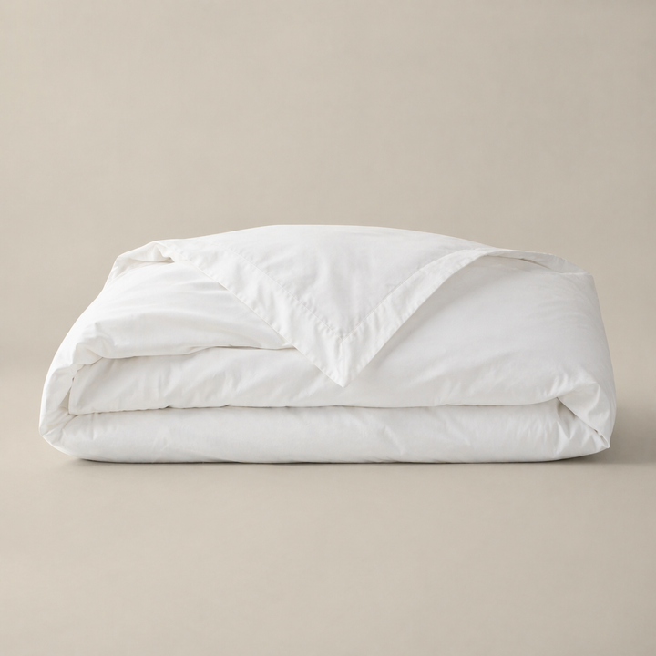 White Oxford duvet cover with 40cm flap